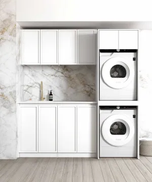 Laundry Kit 1960C Hampshire White with Cloudy Carrara Top by Otti Australia, a Cabinetry for sale on Style Sourcebook