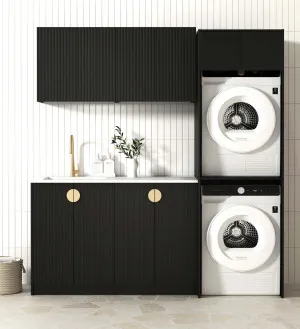 Laundry Kit 1960C Marlo Black with Matte White Top by Otti Australia, a Cabinetry for sale on Style Sourcebook
