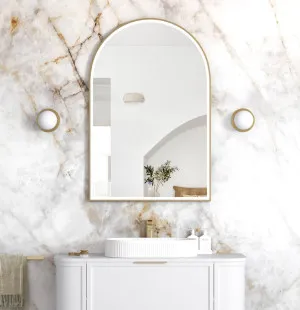 LED Archie 1200x800 Gold Metal Frame Mirror by Otti Australia, a Mirrors for sale on Style Sourcebook