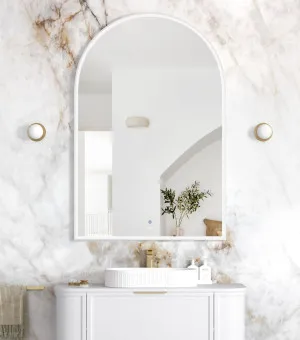 LED Archie 1500x1000 White Metal Frame Mirror by Otti Australia, a Mirrors for sale on Style Sourcebook