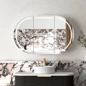 LED Bondi 1200x750 Black Oak Shaving Cabinet - Premium Edition by Otti Australia, a Shaving Cabinets for sale on Style Sourcebook