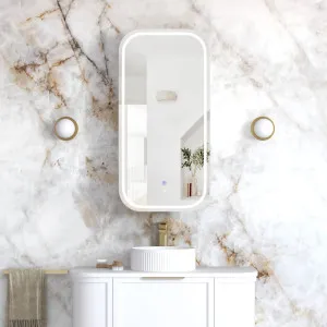 LED Newport 900x450 White Shaving Cabinet Soft Square by Otti Australia, a Shaving Cabinets for sale on Style Sourcebook