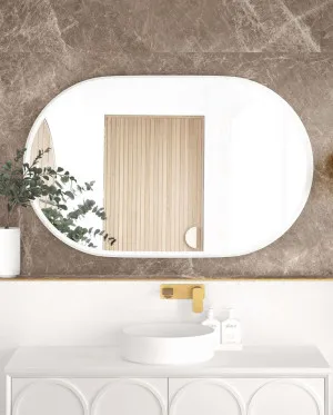 LED Noosa 1200x750 White Metal Frame Mirror by Otti Australia, a Mirrors for sale on Style Sourcebook