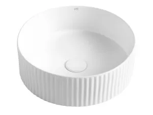 Marlo Round 400x400x125 Matte White Fluted Basin by Otti Australia, a Basins for sale on Style Sourcebook