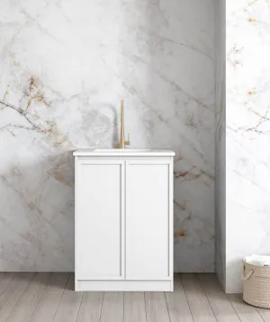 Mini Laundry 650mm Hampshire White with Pure White Top by Otti Australia, a Cabinetry for sale on Style Sourcebook