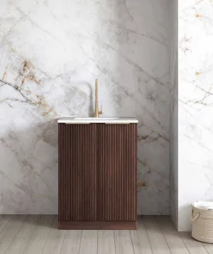 Mini Laundry 650mm Marlo Black with Natural Carrara Marble Top by Otti Australia, a Cabinetry for sale on Style Sourcebook