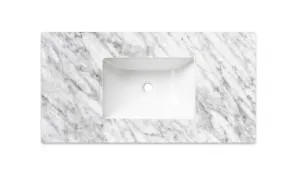 Natural Carrara Marble 900x465x18 Top with Undermount Basin by Otti Australia, a Vanities for sale on Style Sourcebook