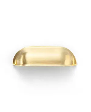 Newport - Brushed Brass 76/90mm  Handle (76mm Hole to Hole ; 90mm Total Length) by Otti Australia, a Cabinet Hardware for sale on Style Sourcebook