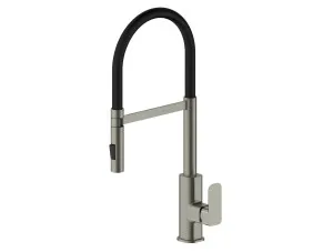 Oskar Pull Out Kitchen Mixer Brushed Nickel by Otti Australia, a Kitchen Taps & Mixers for sale on Style Sourcebook