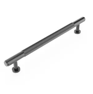 Soho - Gun Metal 160/195mm  Handle (160mm Hole to Hole ; 195mm Total Length) by Otti Australia, a Cabinet Hardware for sale on Style Sourcebook