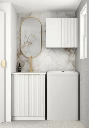 Wall and Base Cabinets Kit 650 Bondi White with Matte White Top by Otti Australia, a Cabinetry for sale on Style Sourcebook