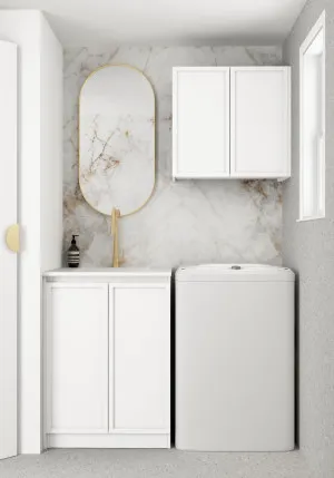 Wall and Base Cabinets Kit 650 Hampshire White with Pure White Top by Otti Australia, a Cabinetry for sale on Style Sourcebook