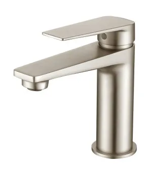 Zevio Basin Mixer Brushed Nickel by Otti Australia, a Bathroom Taps & Mixers for sale on Style Sourcebook