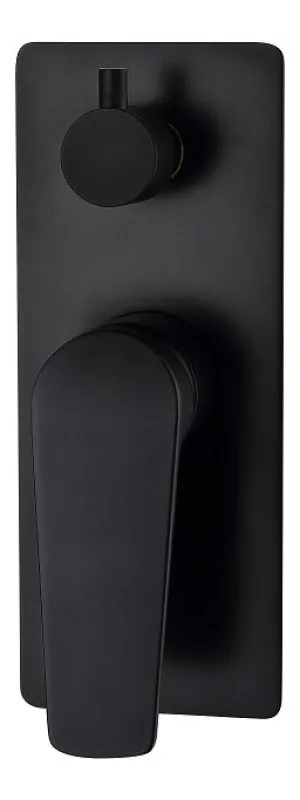 Zevio Diverter Shower Mixer Matte Black by Otti Australia, a Bathroom Taps & Mixers for sale on Style Sourcebook