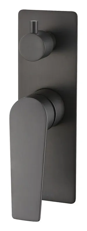 Zevio Diverter Shower Mixer Gun Metal by Otti Australia, a Bathroom Taps & Mixers for sale on Style Sourcebook
