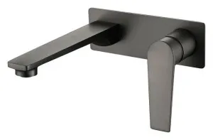 Zevio Wall Basin Mixer Gun Metal by Otti Australia, a Bathroom Taps & Mixers for sale on Style Sourcebook