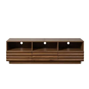 Theodore Ribbed Entertainment Unit - Walnut - Mocka by Mocka., a Entertainment Units & TV Stands for sale on Style Sourcebook