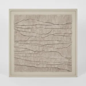 LADRAR Bark Wall Art Square Ecru by Florabelle Living, a Decorative Accessories for sale on Style Sourcebook
