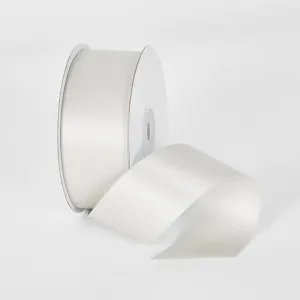 White 22.86m -38mm Double Sided Satin Ribbon P112 by Florabelle Living, a Decorative Accessories for sale on Style Sourcebook