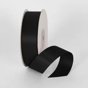 Black 25mm Double Sided Satin Ribbon 25 Yards - P123 by Florabelle Living, a Decorative Accessories for sale on Style Sourcebook