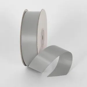 Light Silver 25mm Double Sided Satin Ribbon 25 Yards - P009 by Florabelle Living, a Decorative Accessories for sale on Style Sourcebook