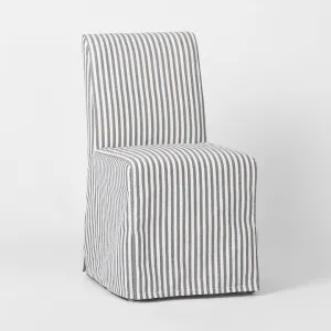 Clifton Dining Chair Slip Cover Blue Stripe by Florabelle Living, a Dining Chairs for sale on Style Sourcebook
