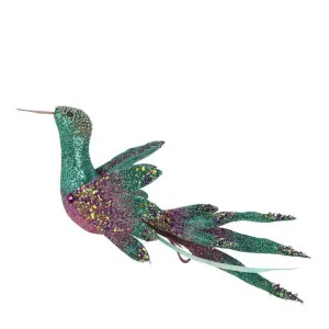 Jewelle Hummingbird Tree Ornament Blue by Florabelle Living, a Christmas for sale on Style Sourcebook
