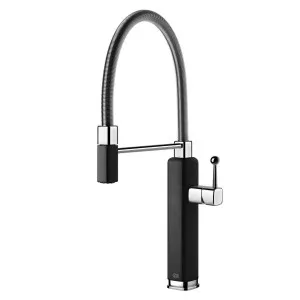 Gessi Happy Semi-Professional Gooseneck Mixer Tap Matte Black 60061-299 by Gessi, a Kitchen Taps & Mixers for sale on Style Sourcebook
