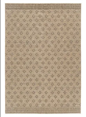 Cove Sand Nude and Ash Medallion Indoor Outdoor Rug by Miss Amara, a Contemporary Rugs for sale on Style Sourcebook