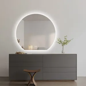 LED Modern Crescent Moon Wall Mirror 2 sizes available 63cm x 70cm by Luxe Mirrors, a Illuminated Mirrors for sale on Style Sourcebook