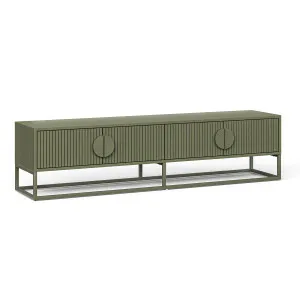 Braxton 180cm Ripple TV Entertainment Unit, Olive Green by L3 Home, a Entertainment Units & TV Stands for sale on Style Sourcebook