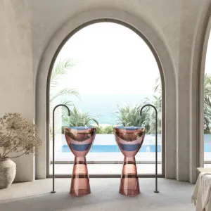 Wow Translucency Pedestal Basin Faint Pink by Cassa Designs, a Basins for sale on Style Sourcebook