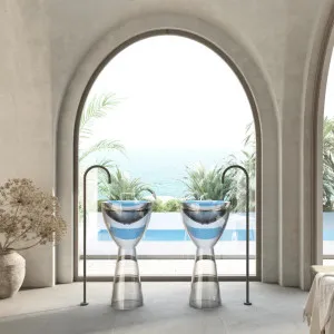 Wow Translucency Pedestal Basin Crystal Clear by Cassa Designs, a Basins for sale on Style Sourcebook