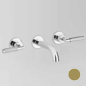 Astra Walker Knurled Icon Lever Wall Set with 155mm Spout - Urban Brass A6805KN19 by Astra Walker, a Kitchen Taps & Mixers for sale on Style Sourcebook