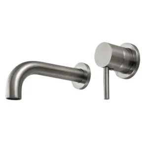 Rogerseller Tonic Down 150mm Wall Mixer & Basin Outlet - Brushed Nickel 3606014907 by Rogerseller, a Kitchen Taps & Mixers for sale on Style Sourcebook