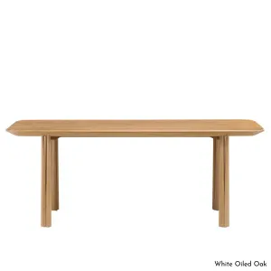 De La Espada Elliot 200cm Rectangular Dining Table - Oak 056SK by De La Espada, a Dining Tables for sale on Style Sourcebook