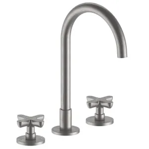 Fantini Icona Classic Basin Tap Set - Raw Metal PVD 53Q8R007WZ by Fantini, a Kitchen Taps & Mixers for sale on Style Sourcebook