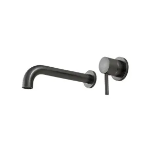 Rogerseller Tonic Down 200mm Wall Mixer & Basin Outlet - Graphite 3606014805 by Rogerseller, a Kitchen Taps & Mixers for sale on Style Sourcebook