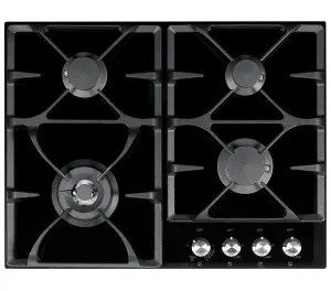 Franke 66cm Gas Cooktop Black Glass FIG604B1L by Franke, a Cooktops for sale on Style Sourcebook