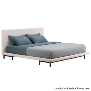 De La Espada Frame Queen Bed - Walnut Upholstery Range B 765QWB by De La Espada, a Beds & Bed Frames for sale on Style Sourcebook
