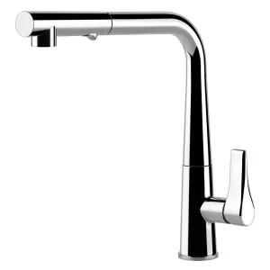 Gessi Proton Right Angle Pull Out Kitchen Mixer Tap Chrome 17177-031 by Gessi, a Kitchen Taps & Mixers for sale on Style Sourcebook