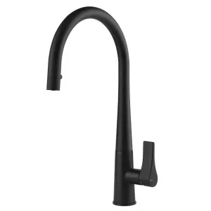 Gessi Proton Pull Out Kitchen Mixer Tap Matte Black 17153-299 by Gessi, a Kitchen Taps & Mixers for sale on Style Sourcebook