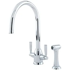 Shaws by Perrin & Rowe Silverdale Kitchen Mixer with Rinse - Chrome AUSH-4866CP by Shaws by Perrin & Rowe, a Kitchen Taps & Mixers for sale on Style Sourcebook