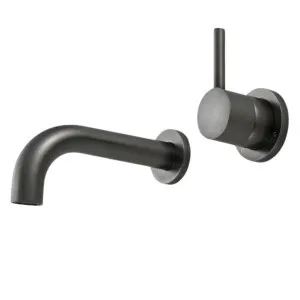 Rogerseller Tonic Up 150mm Wall Mixer & Bath Outlet - Graphite 3606014205 by Rogerseller, a Kitchen Taps & Mixers for sale on Style Sourcebook