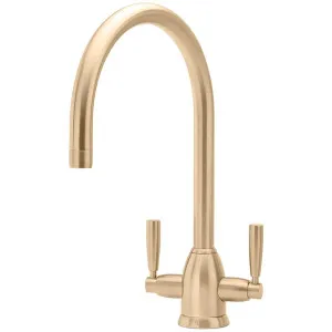 Shaws by Perrin & Rowe Silverdale Kitchen Mixer - Satin Brass AUSH-4861SB by Shaws by Perrin & Rowe, a Kitchen Taps & Mixers for sale on Style Sourcebook