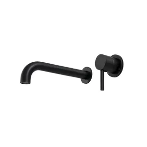 Rogerseller Tonic Down 200mm Wall Mixer & Basin Outlet - Matte Black 3606014811 by Rogerseller, a Kitchen Taps & Mixers for sale on Style Sourcebook