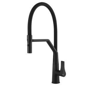 Gessi Proton Semi-Professional Spray Kitchen Mixer Tap Matte Black 17191-299 by Gessi, a Kitchen Taps & Mixers for sale on Style Sourcebook