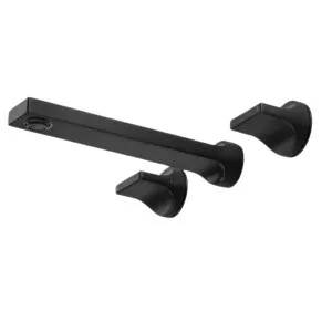 Rogerseller Pinch Wall Basin Set - Matte Black 3606017111 by Rogerseller, a Kitchen Taps & Mixers for sale on Style Sourcebook