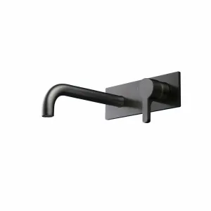 Rogerseller Arq ii Wall Mixer & 200mm Outlet - Graphite 3606011705 by Rogerseller, a Kitchen Taps & Mixers for sale on Style Sourcebook