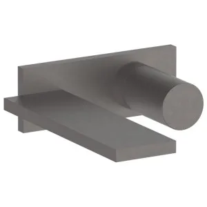 Fantini Milano Wall Basin Mixer Tap and Outlet - Matte Gunmetal PVD 31P5E613B-2200D113 by Fantini, a Kitchen Taps & Mixers for sale on Style Sourcebook